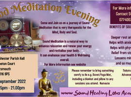 PORTSMOUTH/FAREHAM - Wellness & Wellbeing - Sound Meditation Evening