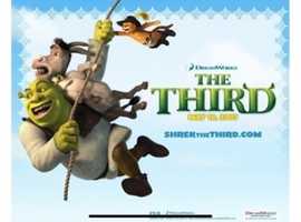 Shrek the Third Mike Myers 35mm Film Cell Keyring  movie film memorabilia