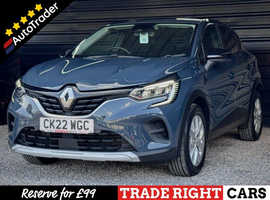 Renault Captur, 2022 (22) Blue Hatchback, Manual Petrol, 39,964 miles