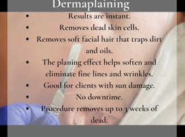 Dermaplaning facial £30