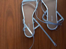 Ladies NEXT silver sandals size 6.5