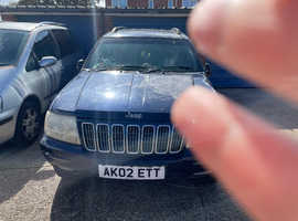 Jeep Grand Cherokee, 2002 (02) Blue Estate, Automatic Petrol, 101,436 miles