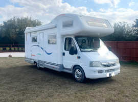 2004 Fiat motorhome ci riviera 5/6 berth very good condition only 40k miles
