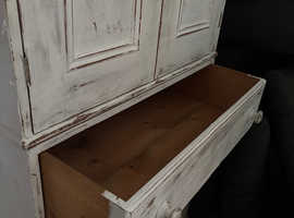 Pine white-washed wardrobe