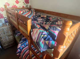 pine bunk bed
