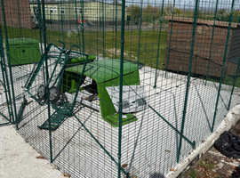 Omlet Poultry Run (large) with Coop and auto door and coop light