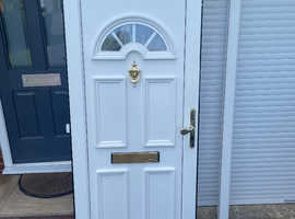 UPVC Door and Frame in white