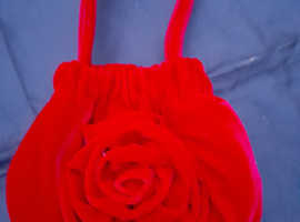 Elegant Dainty Red Rose Small Bag