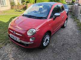 Fiat 500, 2008 (08) Red Hatchback, Manual Petrol, 84,439 miles