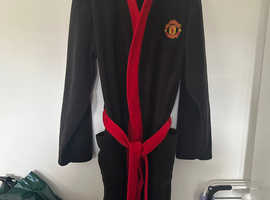 Manchester United football fan dressing gown size large