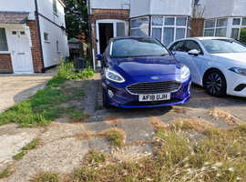 Ford Fiesta, 2018 (18) Blue Hatchback, Automatic Petrol, 66,695 miles