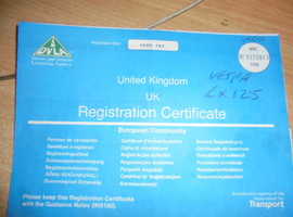 V5 REGISTRATION DOCUMENT, ALL MOTORCYCLES AND SCOOTERS WANTED