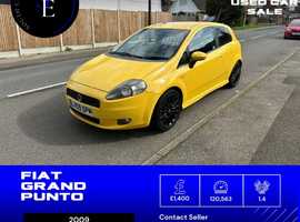 Fiat Grande Punto, 2009 (09) Yellow Hatchback, Manual Petrol, 120,563 miles