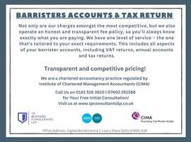 BARRISTERS TAX RETURN AND ACCOUNTS - PROFESSIONAL SERVICE AT FIXED FEES!