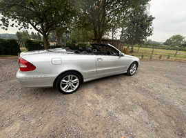 Mercedes Clk, 2005 (55) Silver Convertible, Automatic Petrol, 110,429 miles