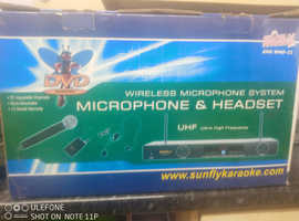 Sunfly wireless microphone and headset