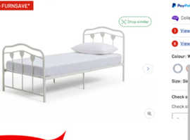 2 x new single bed frames