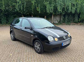 Volkswagen Polo, 2005 (05) Black Hatchback, Manual Petrol, 105,602 miles