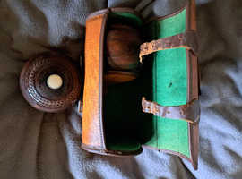 Pair of lawn bowls,