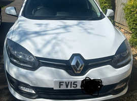 Renault Megane, 2015 (15) White Hatchback, Manual Diesel, 88,000 miles