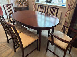 **FREE** Extendable Mahogany Table + 6 Chairs