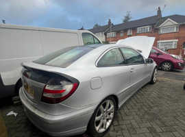 Mercedes C CLASS, 2004 (54) Silver Coupe, Automatic Petrol