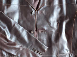 Men's leather suit style jacket
