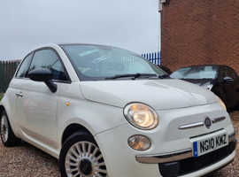 FIAT 500 LOUNGE 1.2 PETROL MODEL YEAR 2010 £35 ROAD TAX PER YEAR& ULEZ FREE 12 MONTHS MOT GREAT CAR