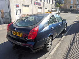 Nissan Primera, 2006 (56) Blue Hatchback, Manual Petrol, 56,149 miles