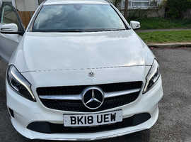 Mercedes A-CLASS, 2018 (18) White Hatchback, Automatic Petrol, 39,000 miles