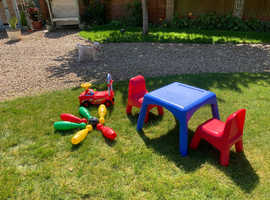 Early learning centre table and two chairs, as new