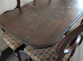 Dining table and chairs