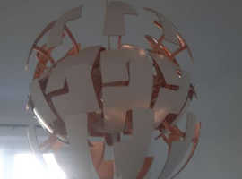 Ikea rose gold lampshade
