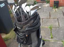Hippo golf clubs and bag
