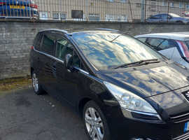 Peugeot 5008, 2011 (61) Black MPV, Semi auto Diesel, 135,108 miles