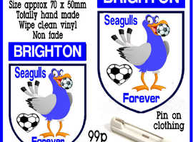 BRIGHTON SEAGULLS PIN ON BADGE