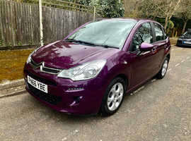 Citroen C3, 2016 (66) Purple Hatchback, Manual Petrol, 60,428 miles