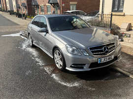 Mercedes E Class, 2013 (13) silver saloon, Automatic Diesel, 86,000 miles
