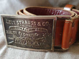 Vintage original levi belt and buckle