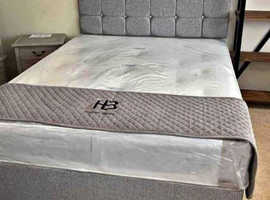 Double bed with mattress, 189