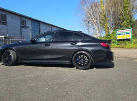 BMW 3 Series, 2019 (19) Black Saloon, Automatic Diesel, 93,000 miles