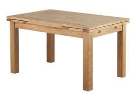 4ft 7" extendable oak dining table