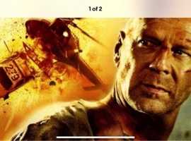35mm Film Cell Keyring movie film memorabilia collectable Die Hard 4.0 Bruce Willis
