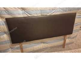 Double bed with headboard