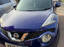 Nissan Juke, 2015 (15) blue hatchback, Manual Petrol, 73,000 miles