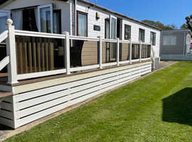 Static holiday caravan. Christchurch Dorset.