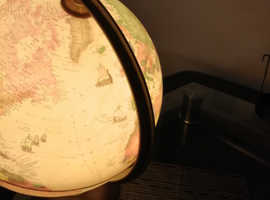 World globe lamp