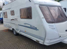2005 STERLING ECCLES ONYX (4 berth) TOURING CARAVAN Fixed rear double Bed. Motor-Mover. Awning