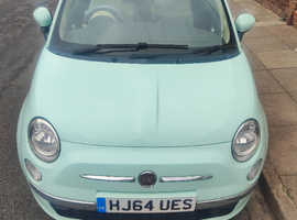 Fiat 500, 1.2l lounge 2014 (64) Green Hatchback, Manual Petrol, 79,542 miles