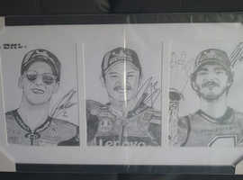 Moto Jerez GP Artist Eduardi Tsokolakyan picture SIGNED BY RACERS